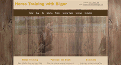 Desktop Screenshot of horsetrainingwithbilger.com